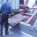 Preparing structual support for the 30 ton roof top unit.